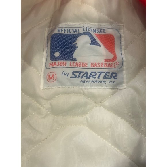 Vintage 1980's Starter California Angels MLB Satin Bomber Jacket Men's Medium - Picture 6 of 7